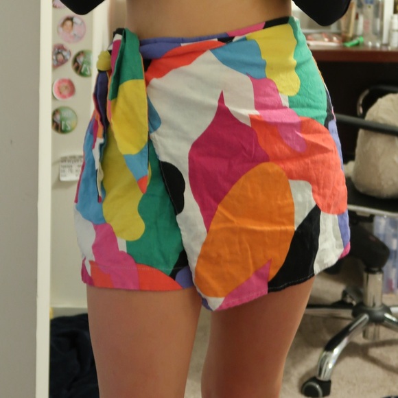 Target Colorful Wrap Skort - Picture 2 of 2